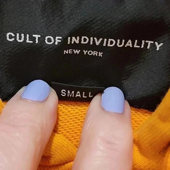 Cult of Individuality Gold Pull Over Hoodie Size Small - Picture 4 of 10